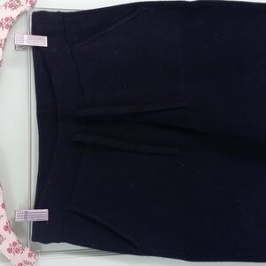 Women's Banana Republic black sweater viscose crop pant SP